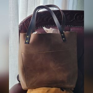 Portland leather, medium tote? Cappuccino